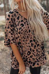 Julia  Leopard V Neck