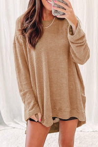 horizon waffle knit