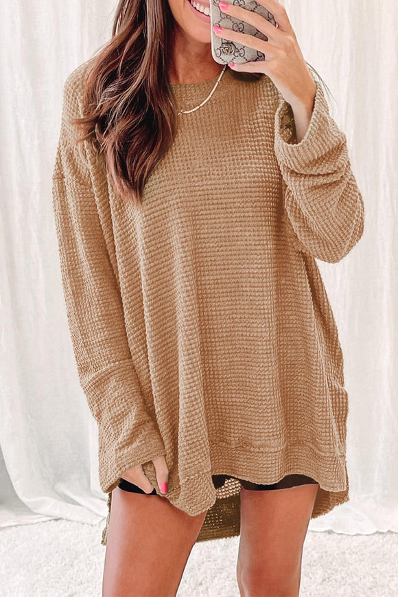 horizon waffle knit
