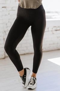 Peach skin leggings