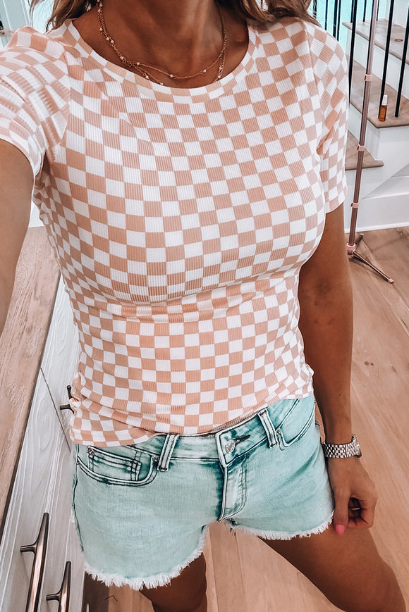Solstice Checkered Top