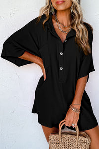 Black Leah Romper