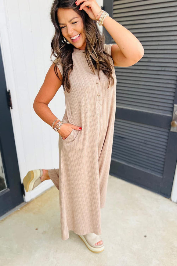 Tan textured jumper