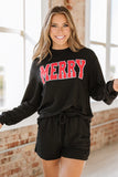 Merry Merry Merry Ribbed Lounge Set
